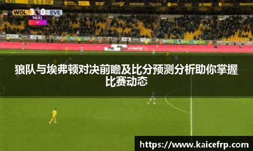 狼队与埃弗顿对决前瞻及比分预测分析助你掌握比赛动态