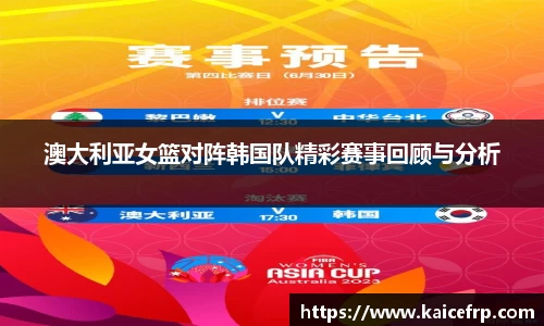 澳大利亚女篮对阵韩国队精彩赛事回顾与分析